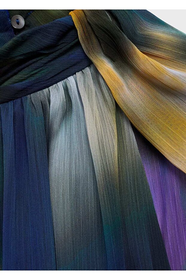 Patterned asymmetrical blouse - 7