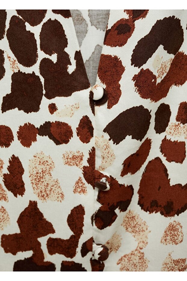 Vázané šaty s leopardím vzorem - 8