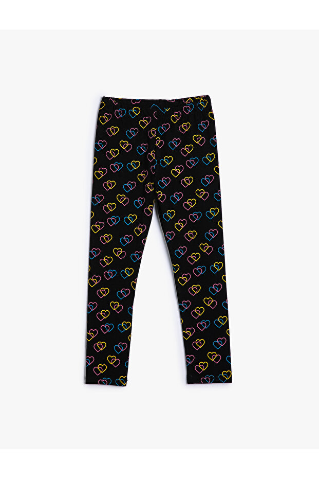 Heart Tights Cotton with Elastic Waist