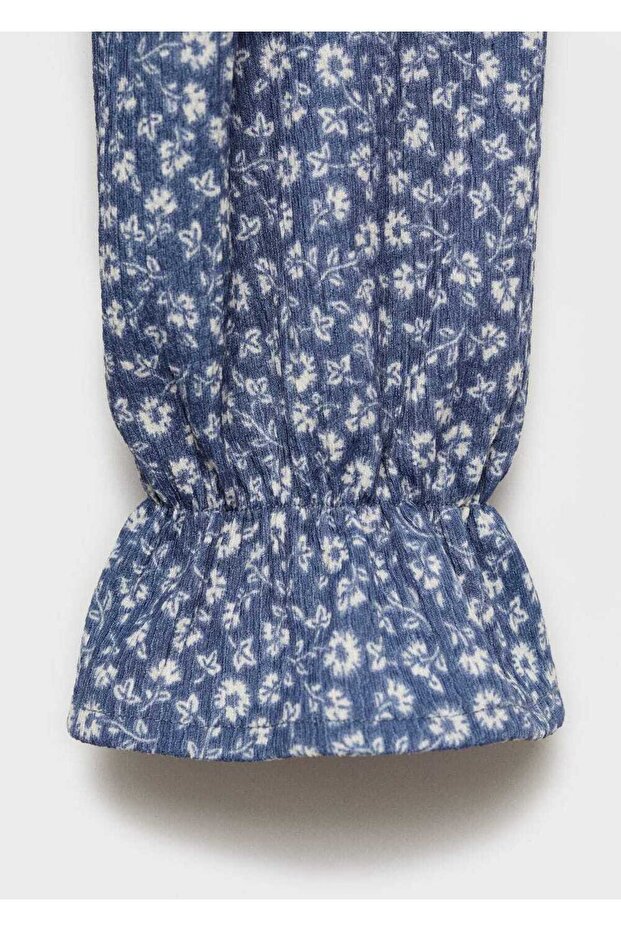 Çiçek desenli bluz - 6