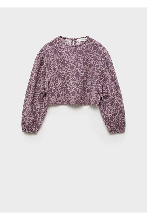 Çiçek desenli bluz - 3