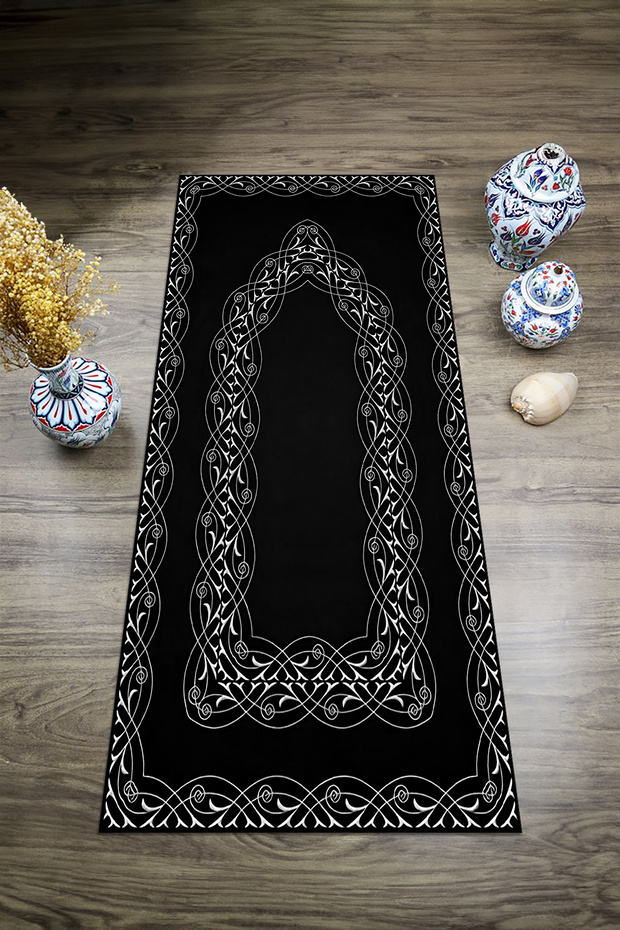 Digital Printed Non-Slip Base Washable Dowry Gift Prayer Mat Prayer Rug