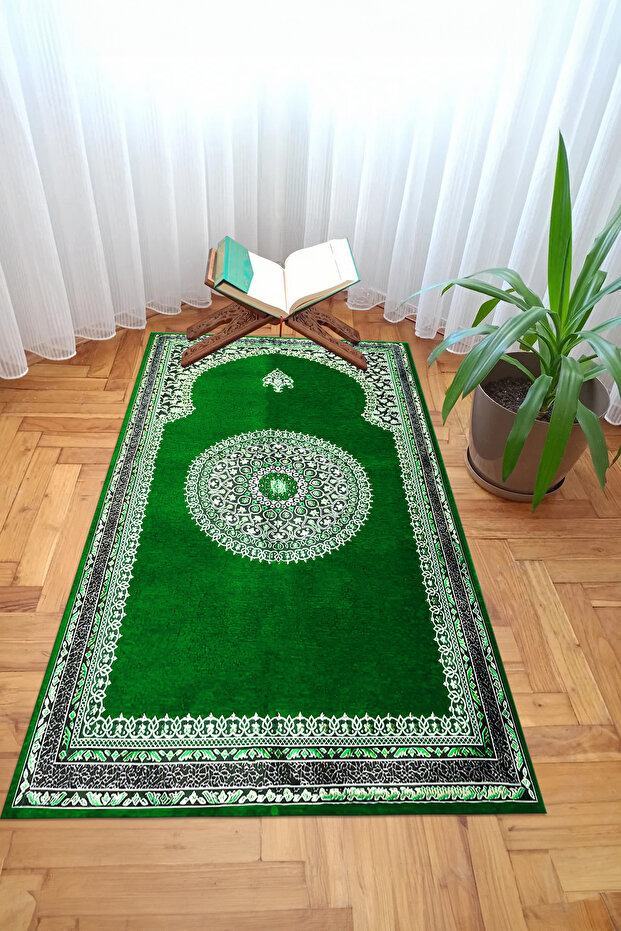 Digital Printed Non-Slip Base Washable Dowry Gift Prayer Mat Prayer Rug