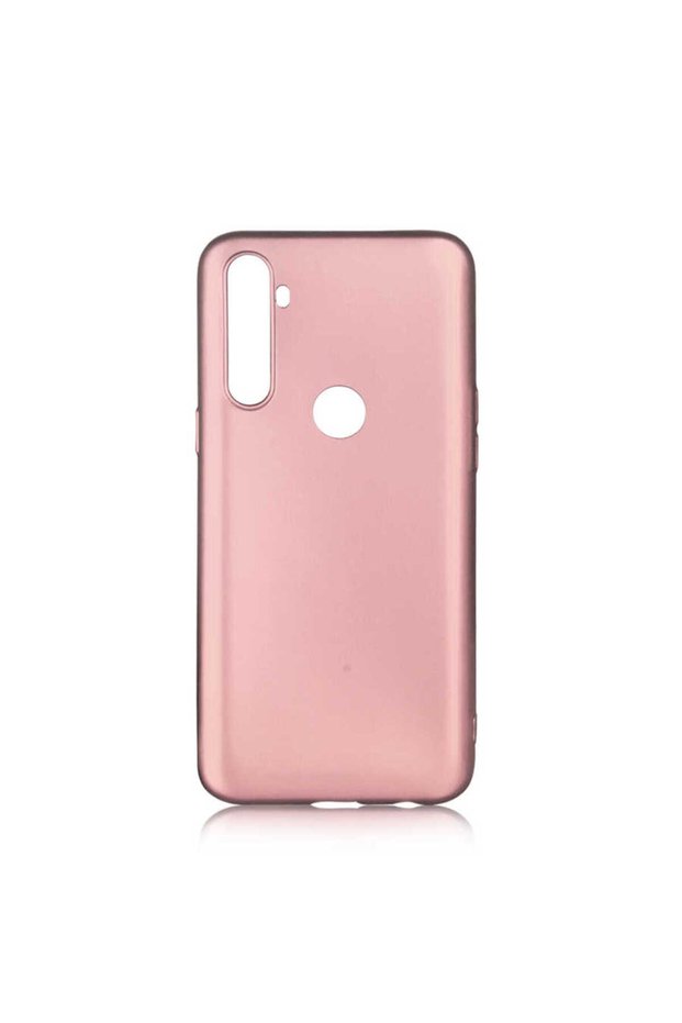 Realme C3 Case Zore Premier Silicone Cover - Rose Gold