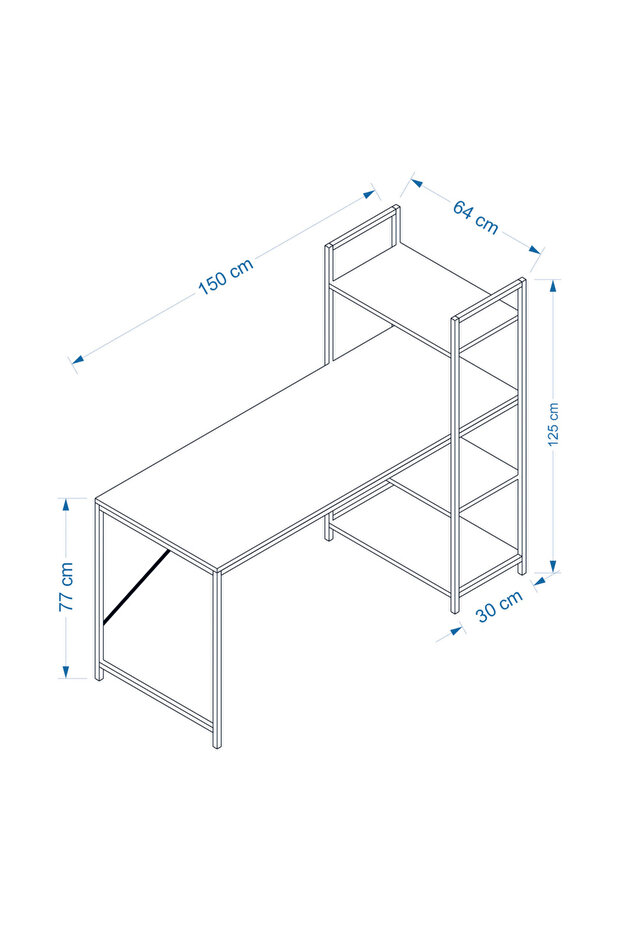 Smart Raflı Çalışma Masası - 3