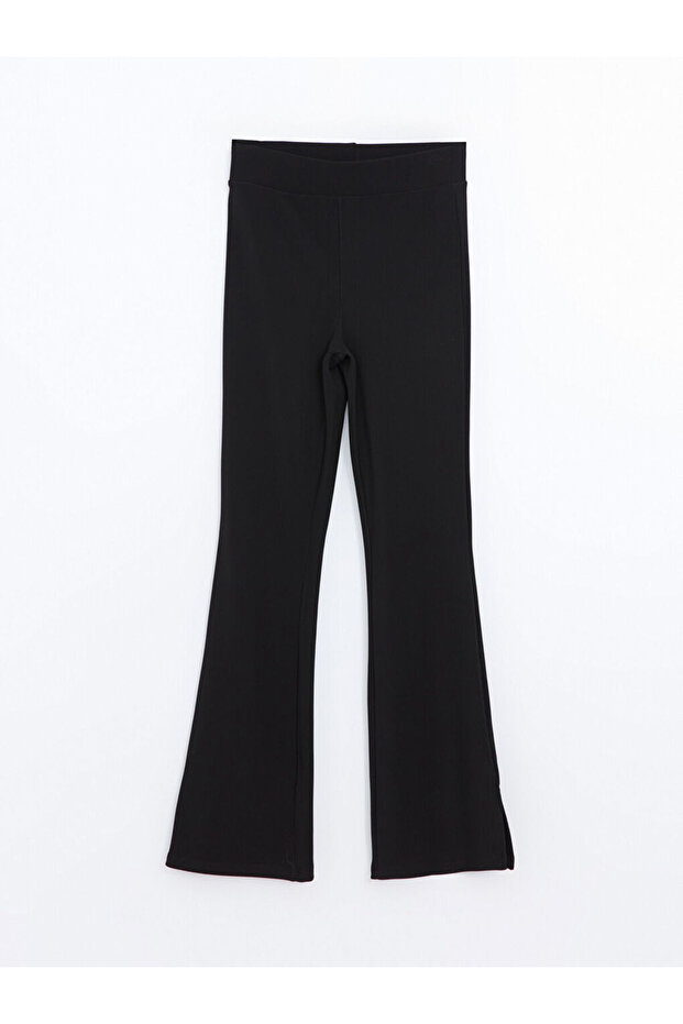 LCW Modest Siyah Beli Lastikli Kadın Tayt Pantolon - 5