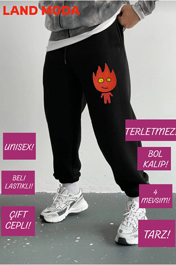 Men's Black Slim Fit Jogger Sweatpants