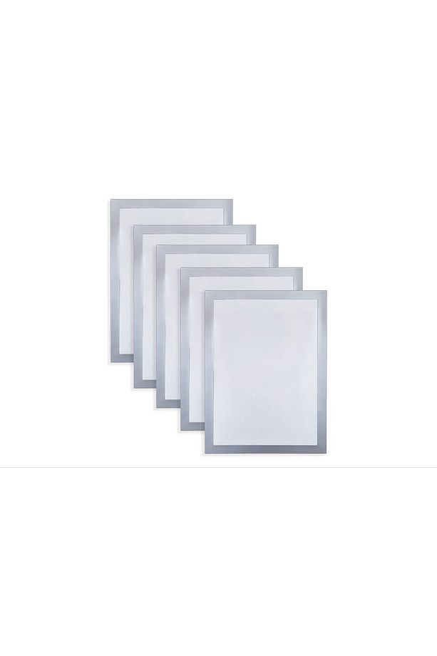 10 adet Yapışkanlı Alüminyum Renk Çift Mıknatıslı Şömiz Magnet Resim Çerçeve Duyuru Pano 10x15 cm - 1