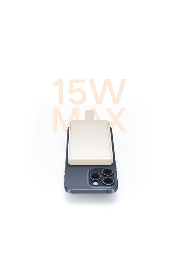 MagSafe 6000mAh BHR9074GL Manyetik Power Bank - Bej - 7