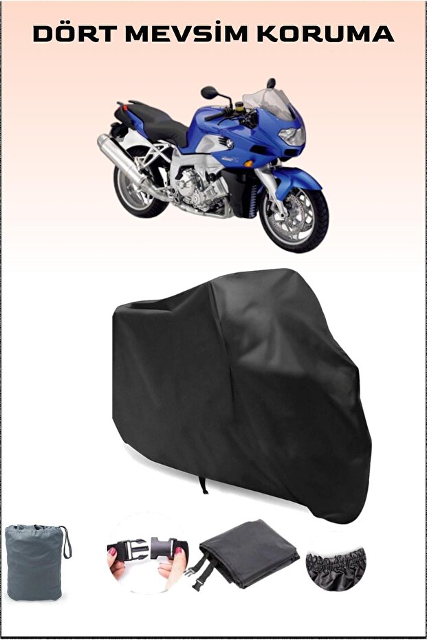 أسود Bmw K 1200 R متوافق مع القماش المشمع للدراجات النارية، غطاء المحرك