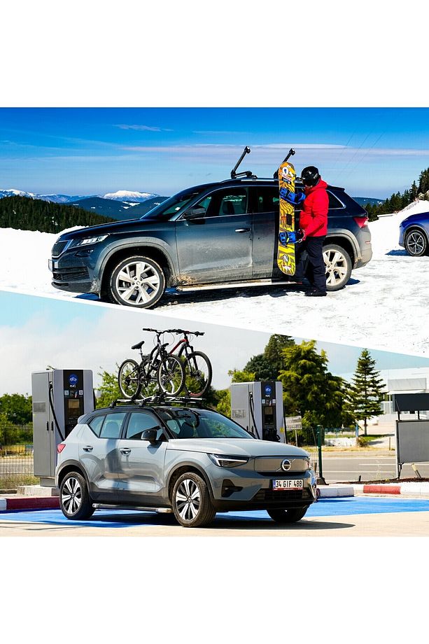 Byd Atto 3 2022-2023-2024-2025 Uyumlu Air2 Tavan Ara Atkı Gri - 6