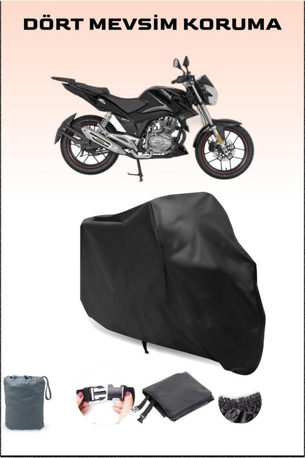 Black Mondial X-Treme Max 150 Compatible Motorcycle Tarpaulin, Engine Cover
