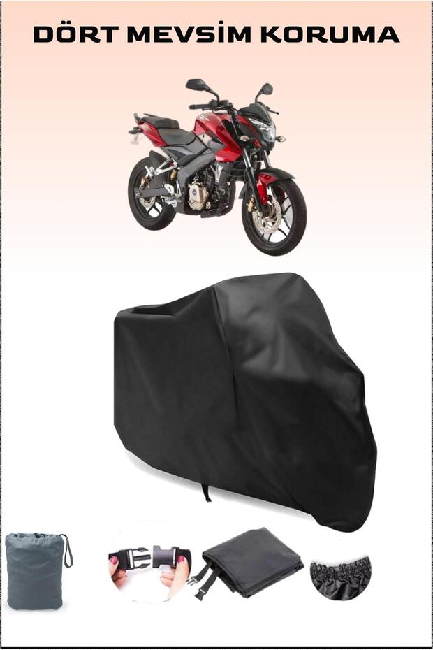 Black Bajaj Pulsar Ns 150 Compatible Motorcycle Tarpaulin, Motor Cover