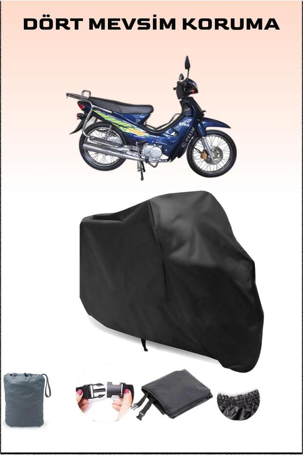 Black Steel Motor Xgj 100-7 Compatible Motorcycle Tarpaulin, Motor Cover