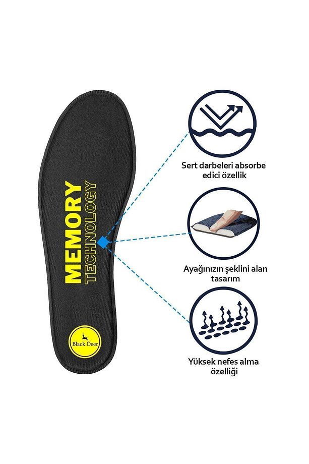 Q90 Memory Foam Spor Ayakkabı Iç Tabanlık,yumuşak Ortopedik Tabanı,rahat Tabanlık,erkek,kadın,siyah - 3