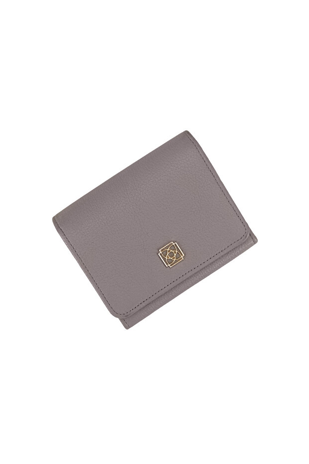 Heleno Gri Kadın Deri Cüzdan - 3