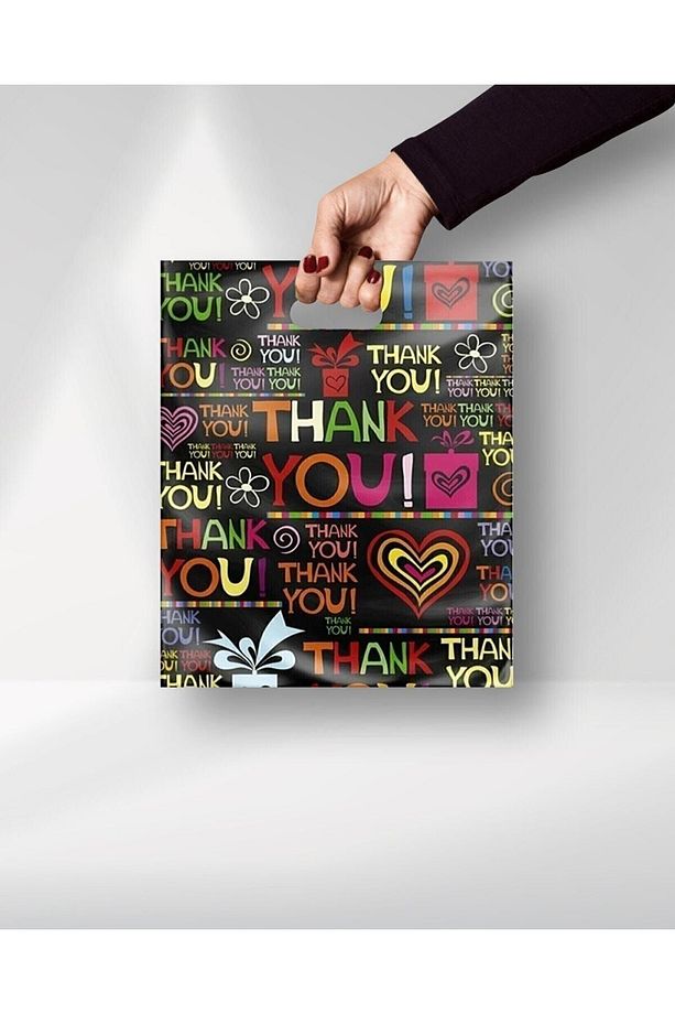 Takviyeli Renkli Mağaza Poşeti No:4 40x50cm 50 Adet Ayakkabı Poşet - 5