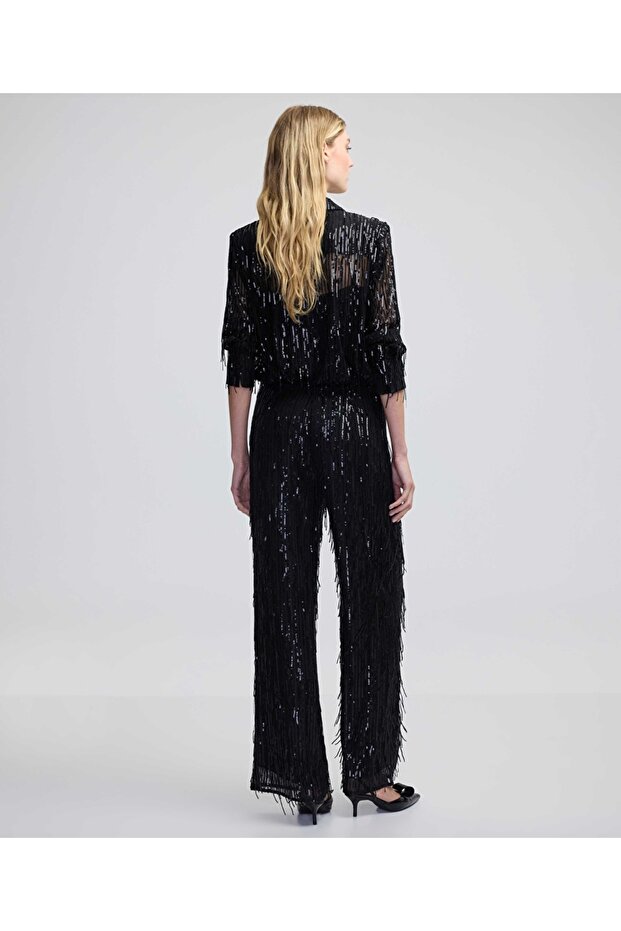 Payet işlemeli pantolon - 6