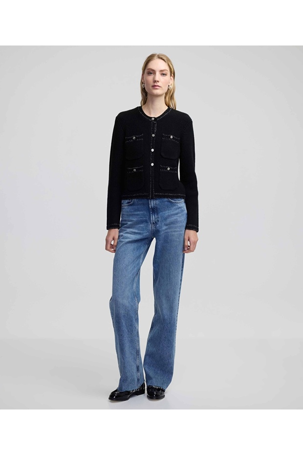 Çok cepli triko ceket - 2