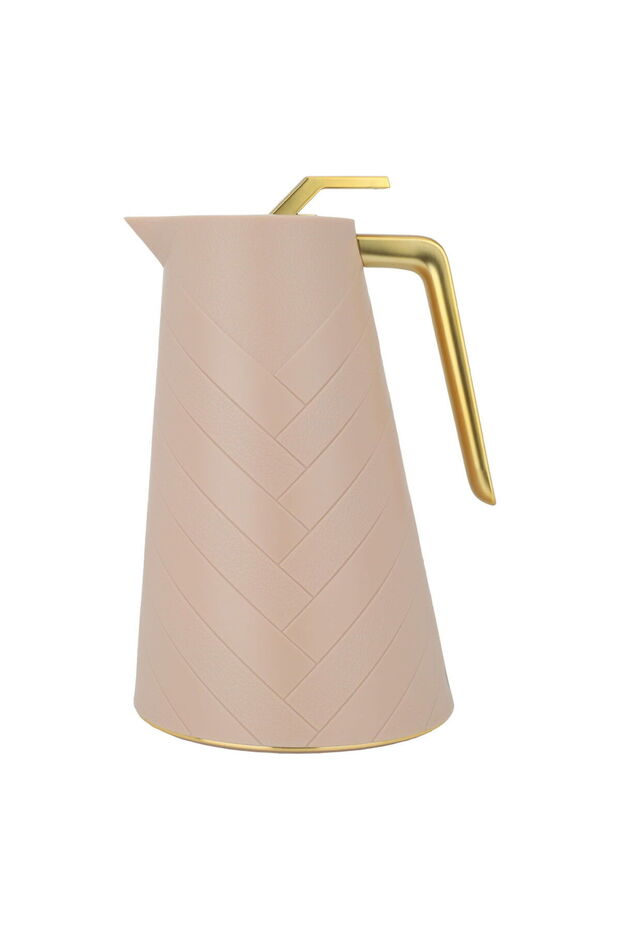 Glory Pro Thermos Light Brown Golden Handle 1.5 Liter