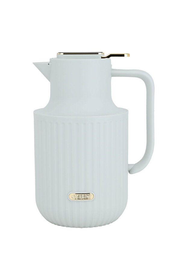 Lura Thermos, Light Gray And Gold, 1.5 Liters