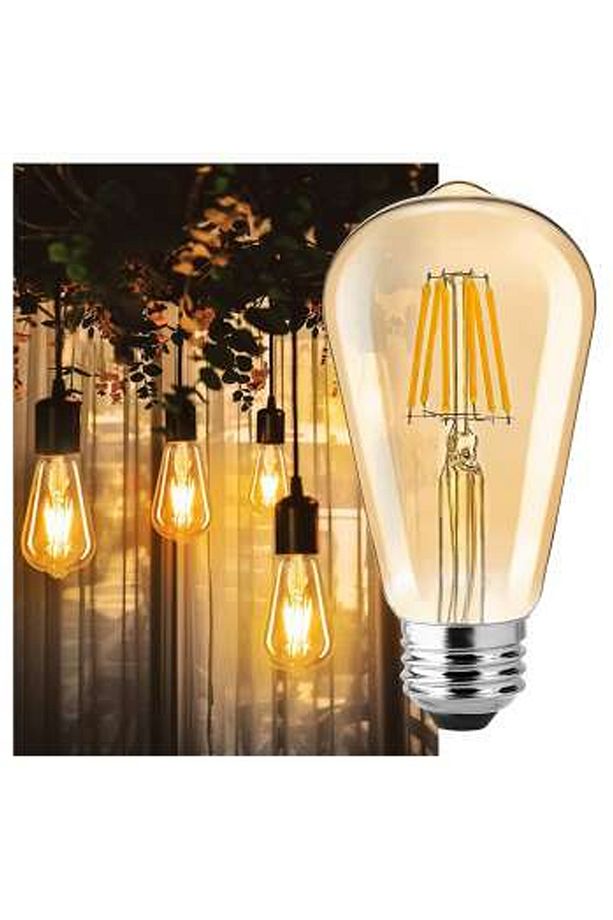 8w St64 Rustik Led Ampul 10'lu Paket - 1