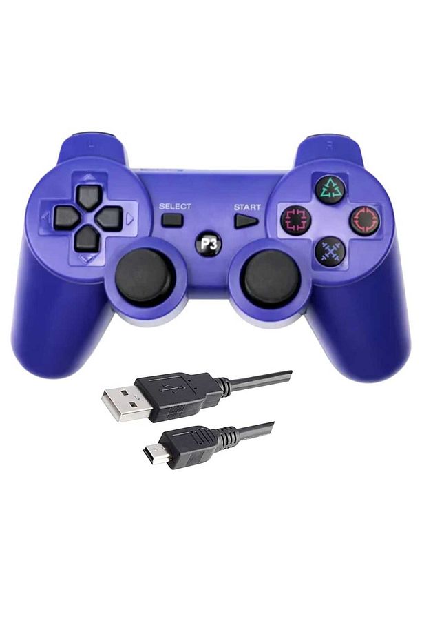 Ps3 Dualshock 3 Kablosuz Oyun Kolu Şarj Kablosu Ile Birlikte - 2