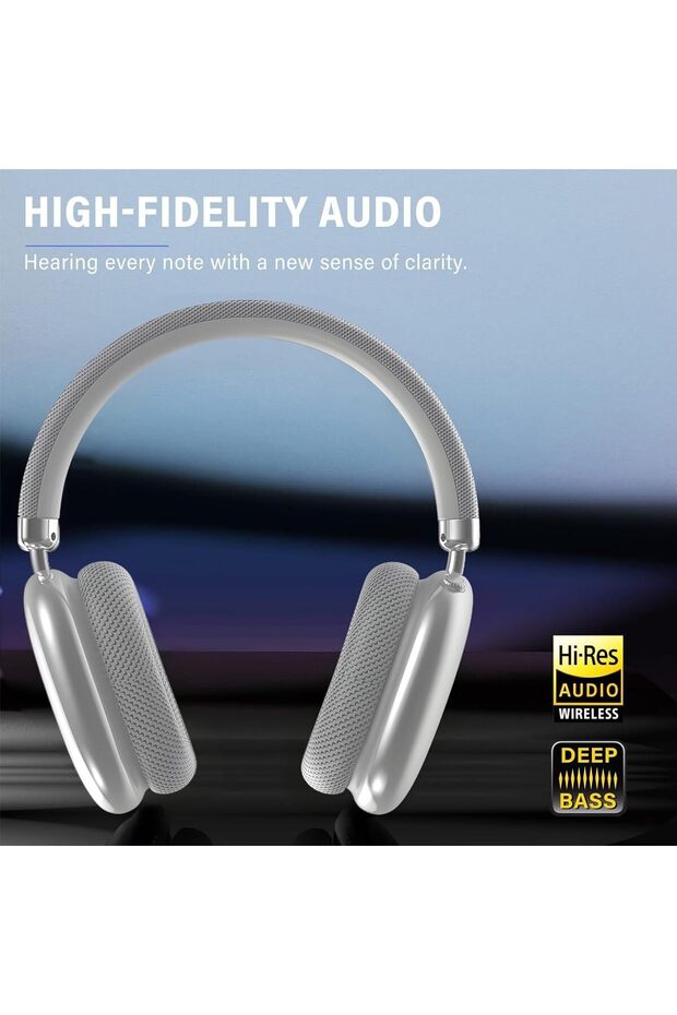P9 2025 Kulak Üstü Bluetooth Kulaklık Şık Ve Ergonomik Tasarım Spor Müzik Oyun Çantalı Kulaklık - 6