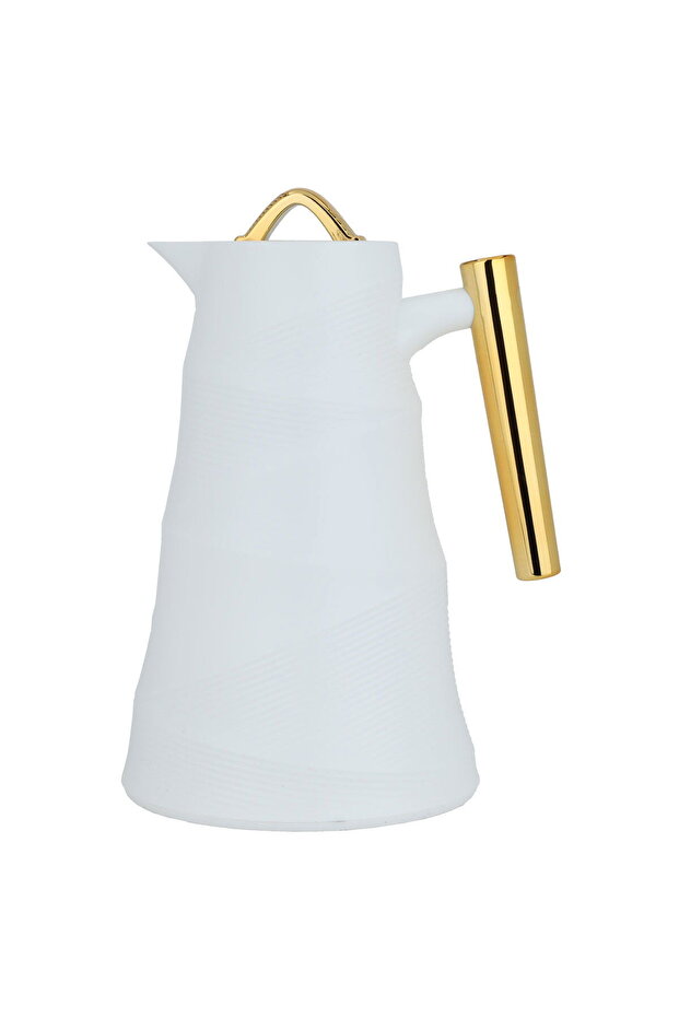 Glory Bp Thermos White And Golden Handle 1 Liter