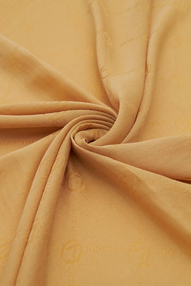Alia Jacquard Scarf-1 Gold