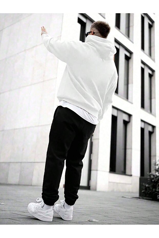 Baskılı swetsher eşofman alt üst Takımı - 3