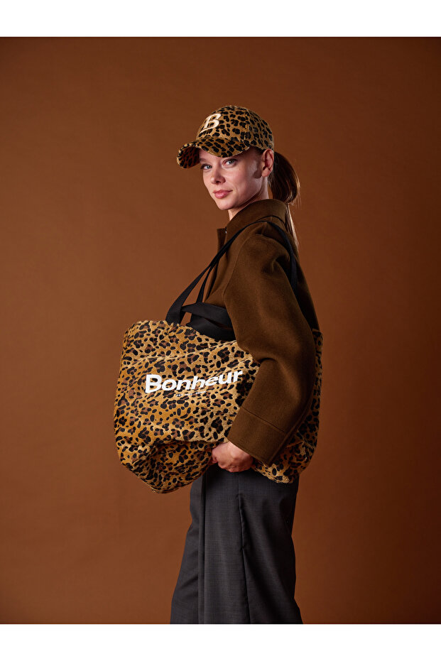 ن ° 4 حقيبة قماش بنقشة الفهد - 2