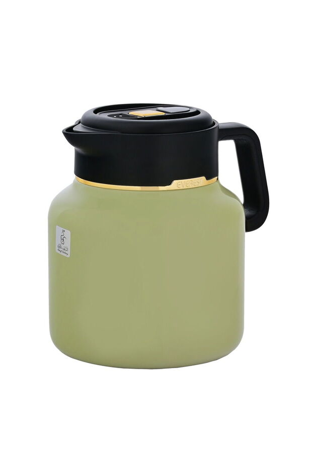 Sarah SteelAl Saif Gallery thermos, 1.5 liters, black handle, digital screen - black green