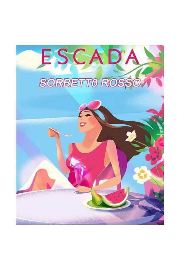 Escaping with Escada Sorbetto Rosso EDT 100 ml Kadın Parfüm - 1