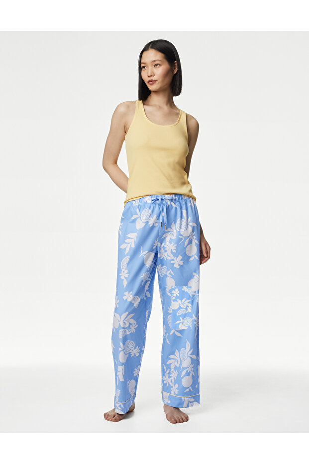 Regular Fit Desenli Pijama Takımı - 1
