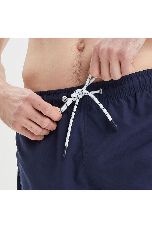 Erkek Lacivert Regular Fit Deniz Şortu - 5