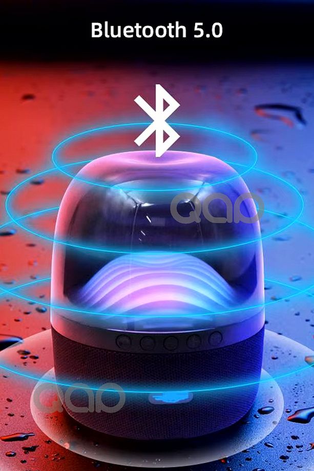 Studio 4 Bluetooth Hoparlör Ses Bombası Ses Kutusu Ambians Led Işıklı - 8