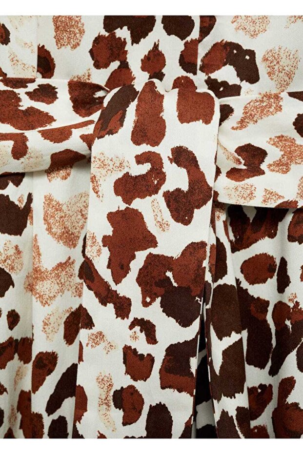 Vázané šaty s leopardím vzorem - 7