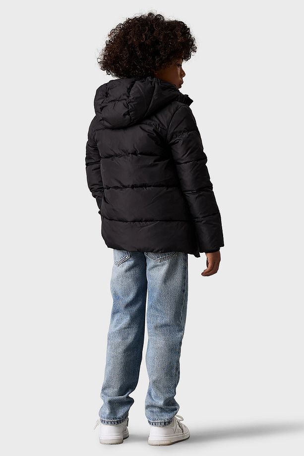 Regular Fit Kapüşonlu Logolu Şişme Mont IB0IB01276BEH Çocuk MONT IB0IB01276 BEH - 2