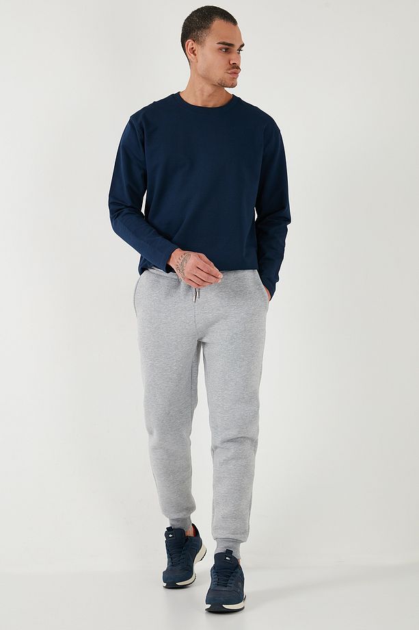 Pamuklu Regular Fit Normal Bel Cepli Eşofman Altı Erkek Eşofman Altı 5908060 - 3