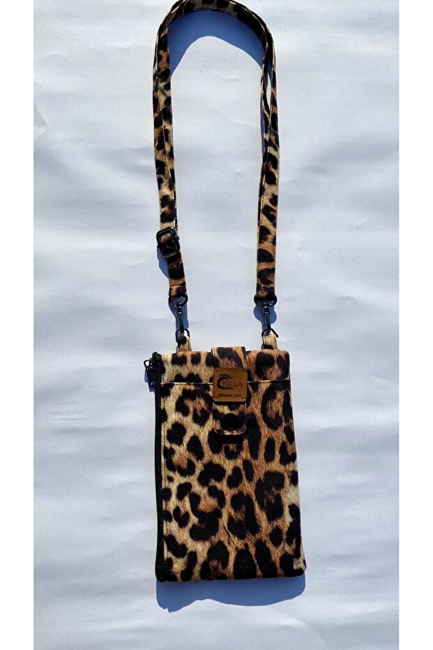 Leopard Patterned Phone Wallet - 7