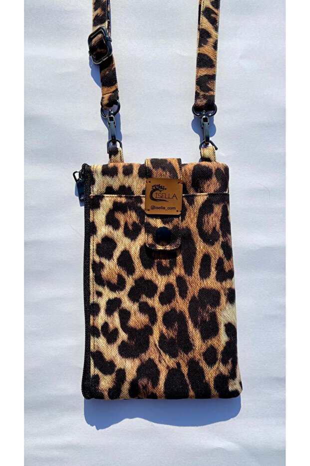 Leopard Patterned Phone Wallet - 6