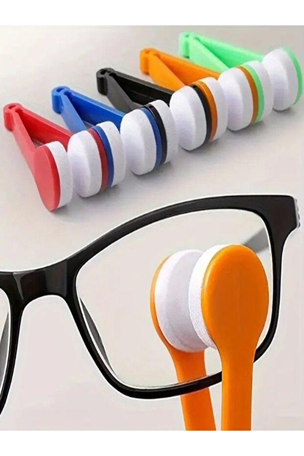 Portable Practical Double Sided Microfiber Glasses Cleaner - 2