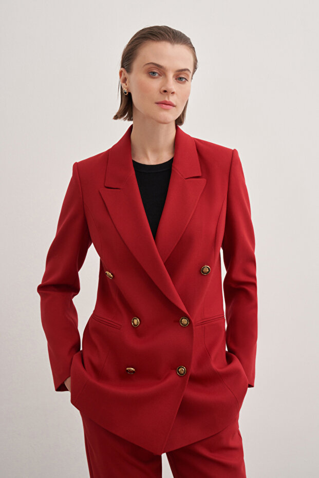 Fleto Cepli Düğmeli Ceket - 2