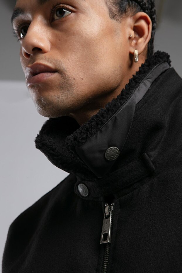 Bert Erkek Mont Siyah - 4