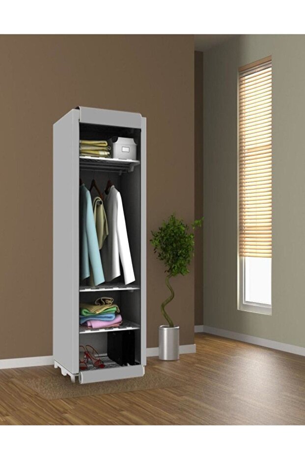 Slim Fit Varyant Çelik Profilli Bez Dolap - 2