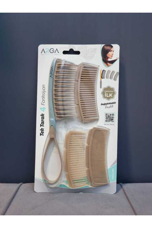 Functional Comb with 4 Heads - Replaceable Handle Circle - 3
