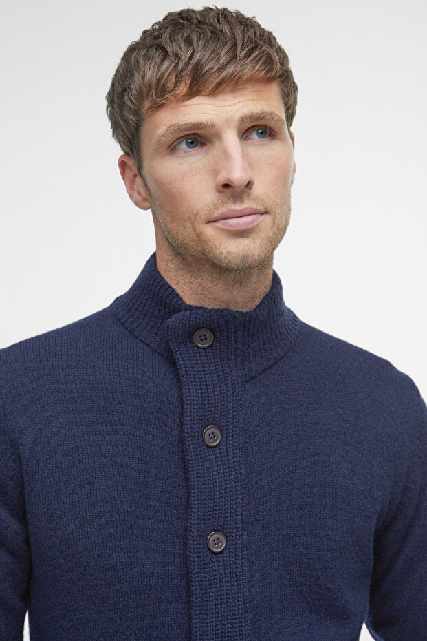 Patch Zip Through Hırka Ny91 Navy - 5