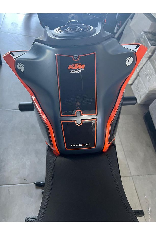 Ktm Duke 250 2024 Turuncu SiyahTank Pad Set Redline Grafik - 2