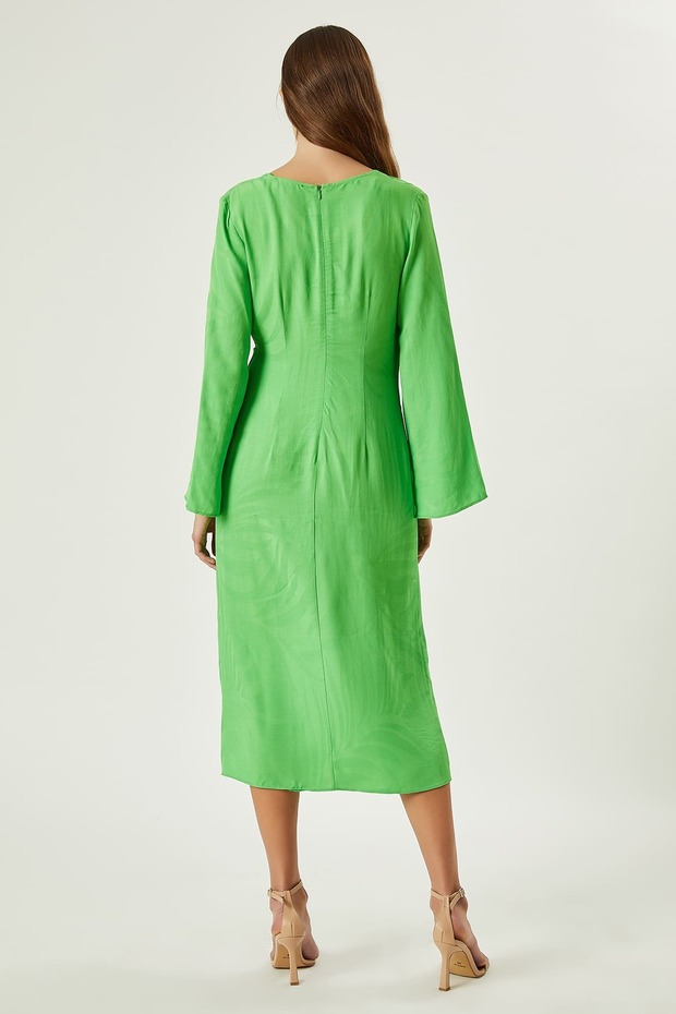 Anvelop Viskon Ipek Elbise - 4